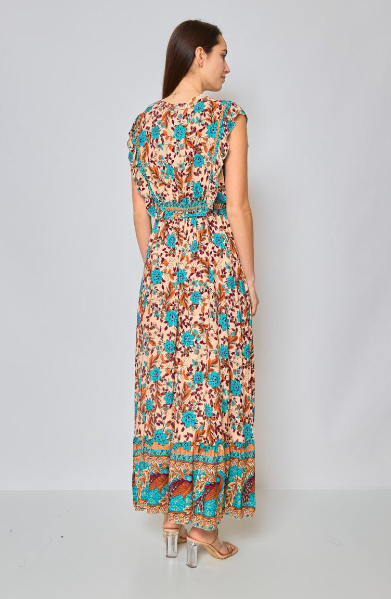 Long printed dress