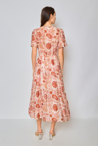 Long printed dress