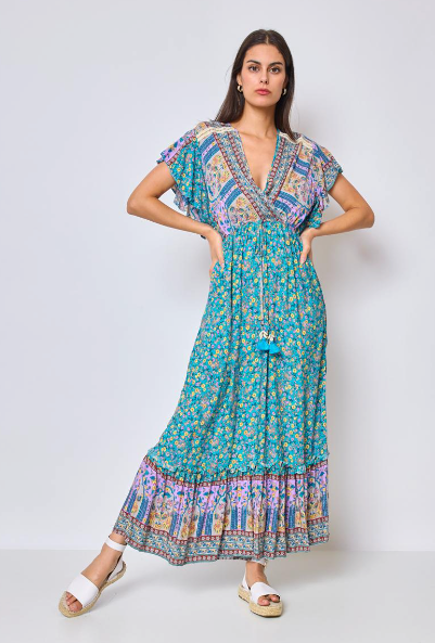 Long printed dress