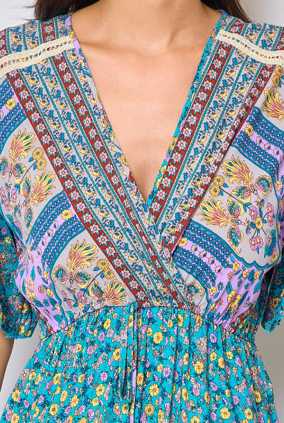 Long printed dress