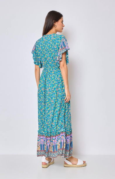 Long printed dress