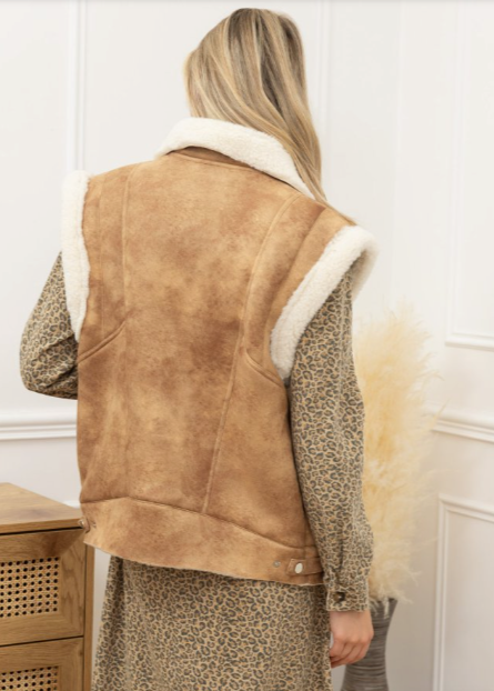 Gilet Suédine/Fourré Charline Ciminy