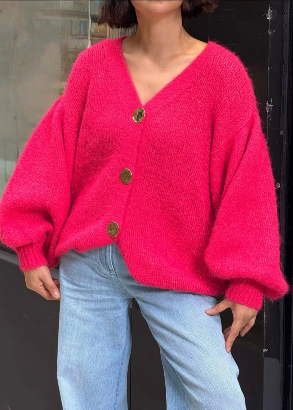 Cardigan gilet boutonné CARLAGIANINI