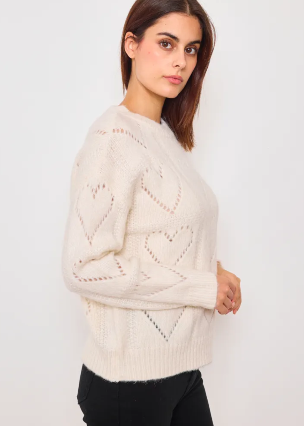 Pull motif Coeur Ky Création