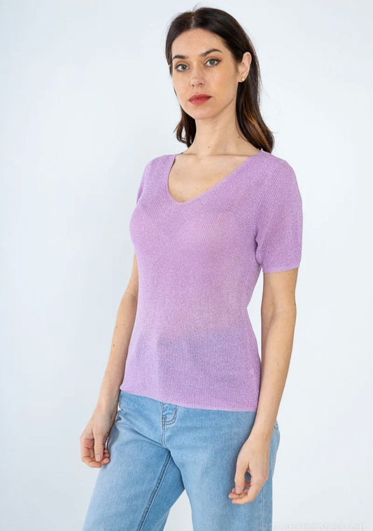 Top maille Lurex Vogue N°8