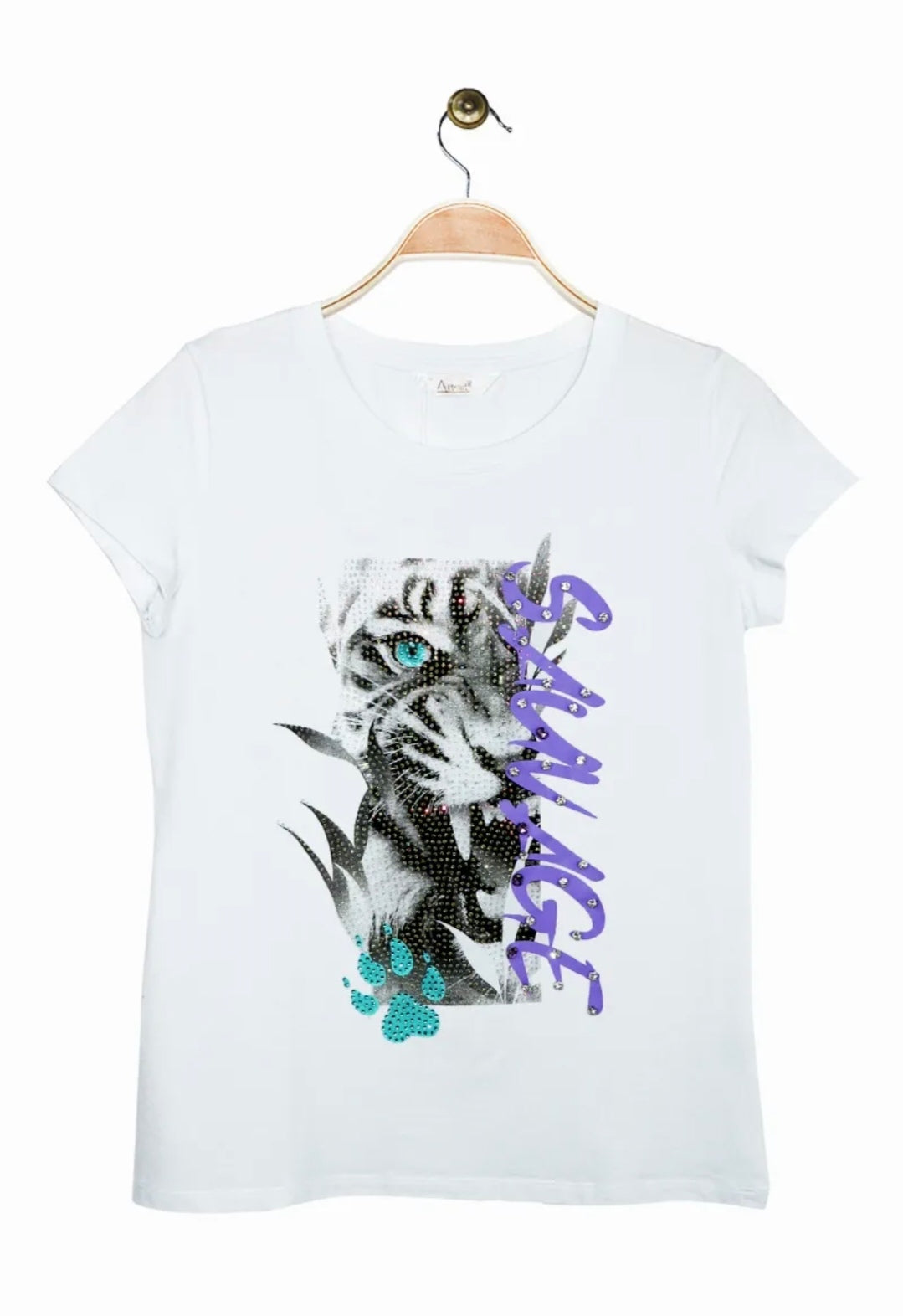 T-shirt en coton imprimé Vogue N°8