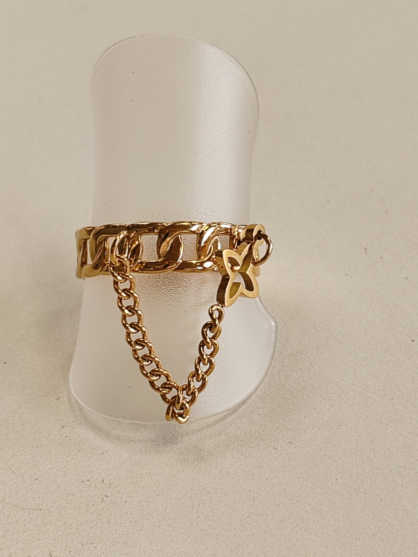 Bague réglable en Acier inoxydable Vogue N°8