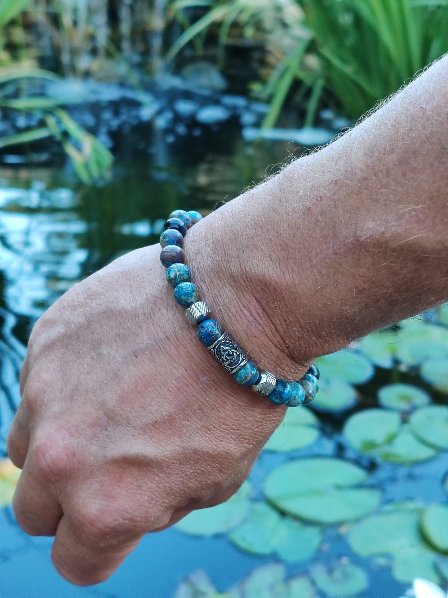 Handmade natural stone bracelet