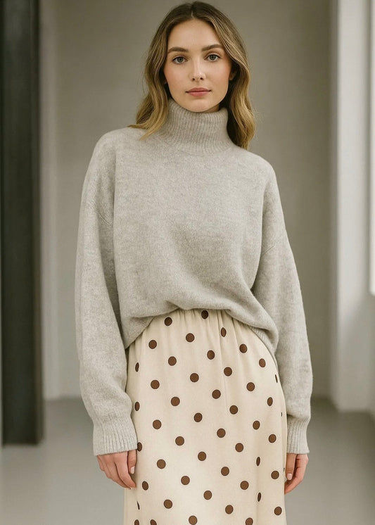 Pull en col montant cheminé Vogue N°8