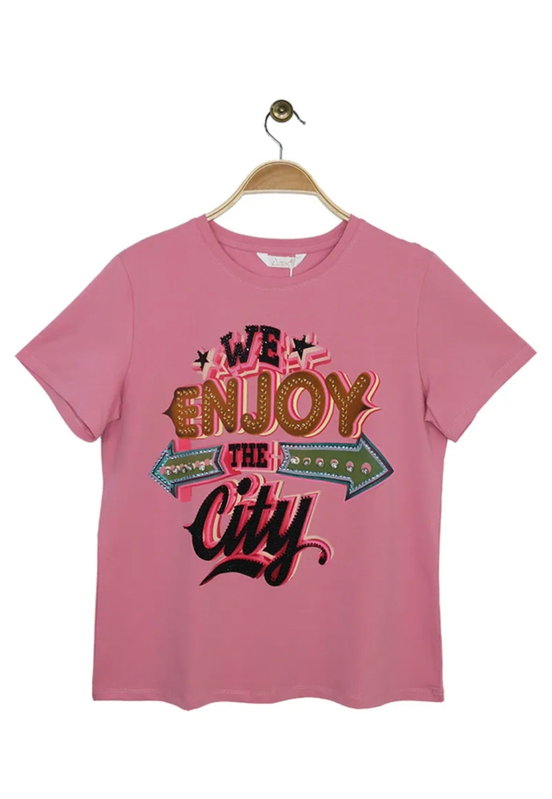 T-shirt en coton imprimé Vogue N°8