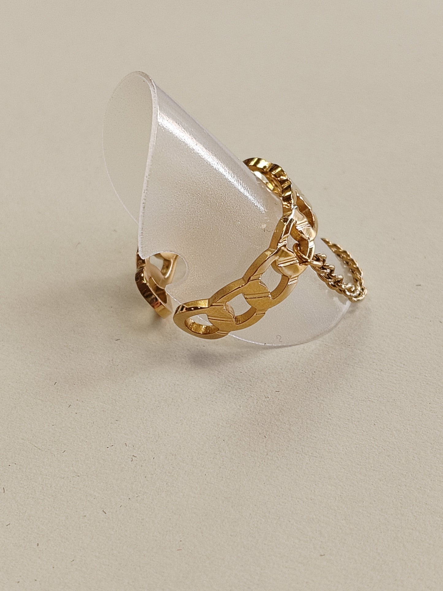 Bague réglable en Acier inoxydable Vogue N°8