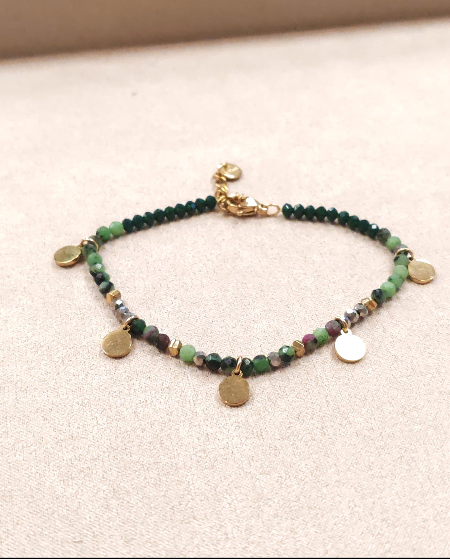 Bracelet en Acier inoxydable avec Pierres Naturelles Vogue N°8