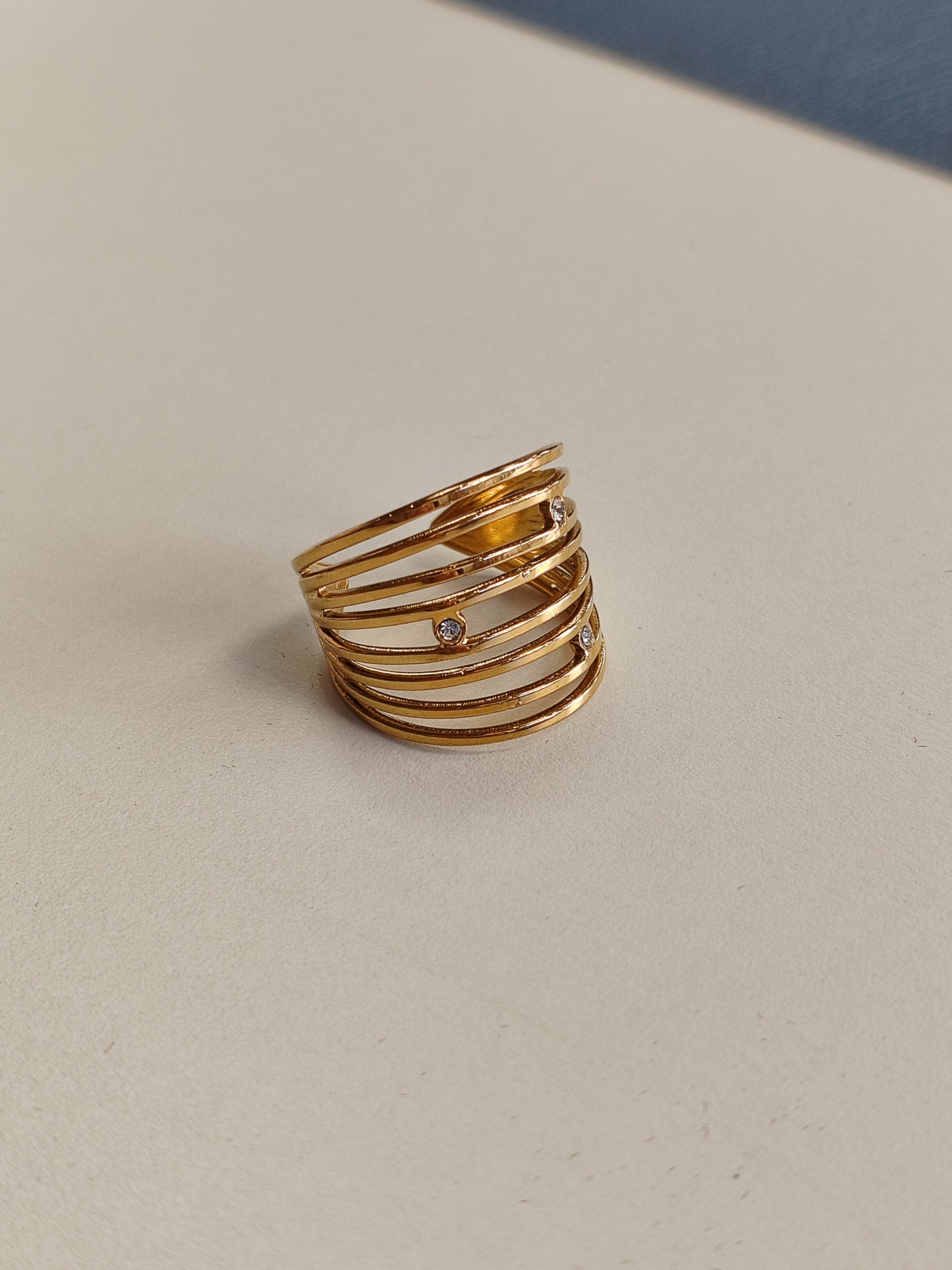 Bague réglable en Acier inoxydable Vogue N°8