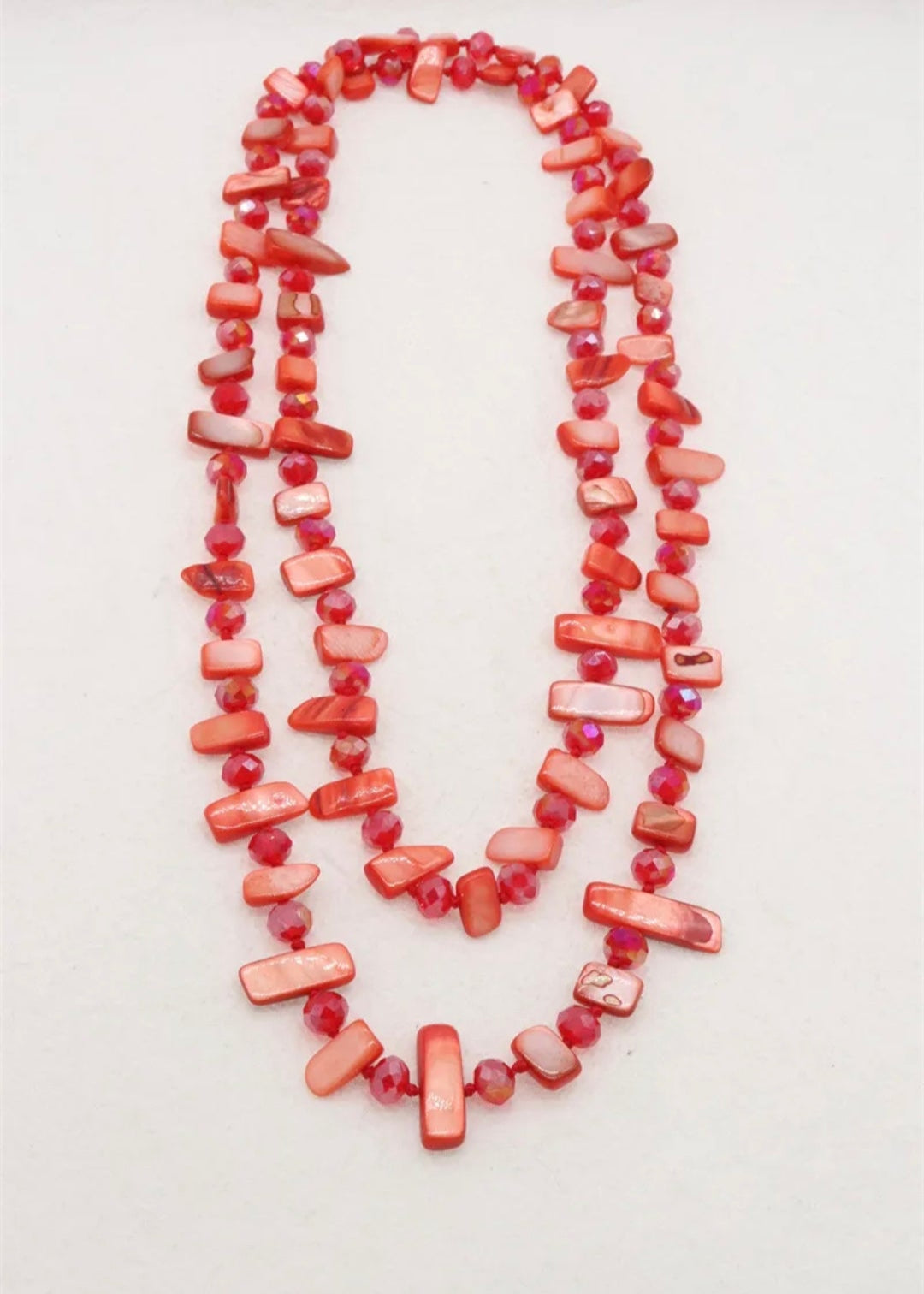 Collier Sautoir Long Corail Orien express