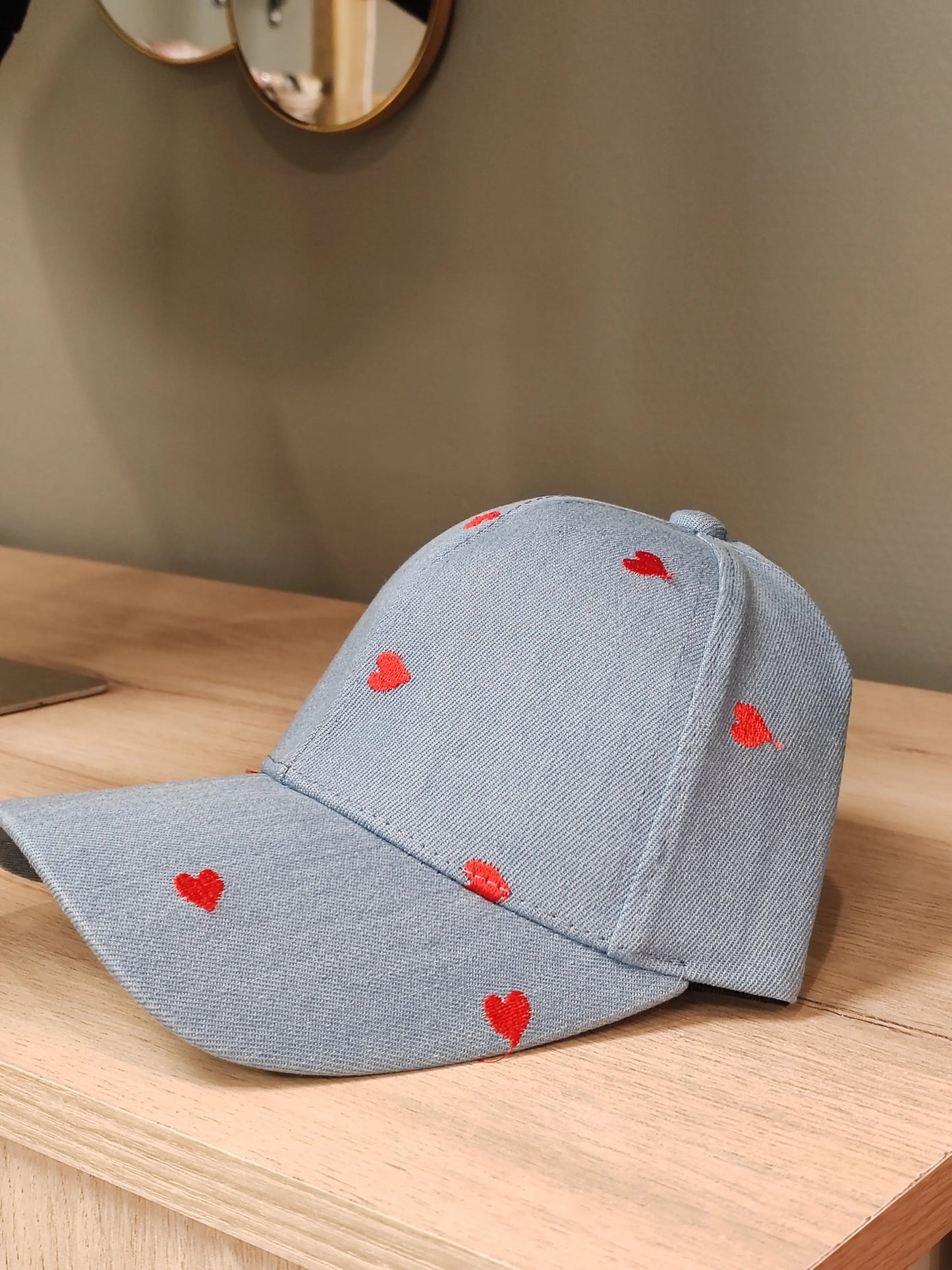 Casquette jean en coeur Vogue N°8