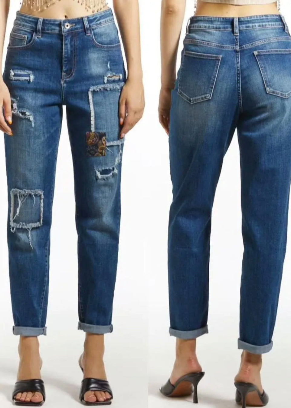 Pantalon Jean Oversize Mina rosa