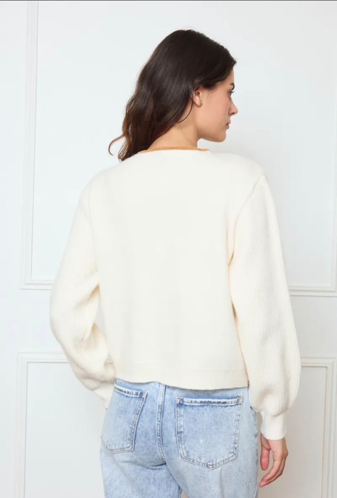 Cardigan effet mouton