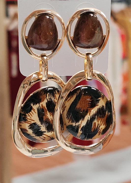 Boucles d’oreilles motif léopard femme Vogue N°8