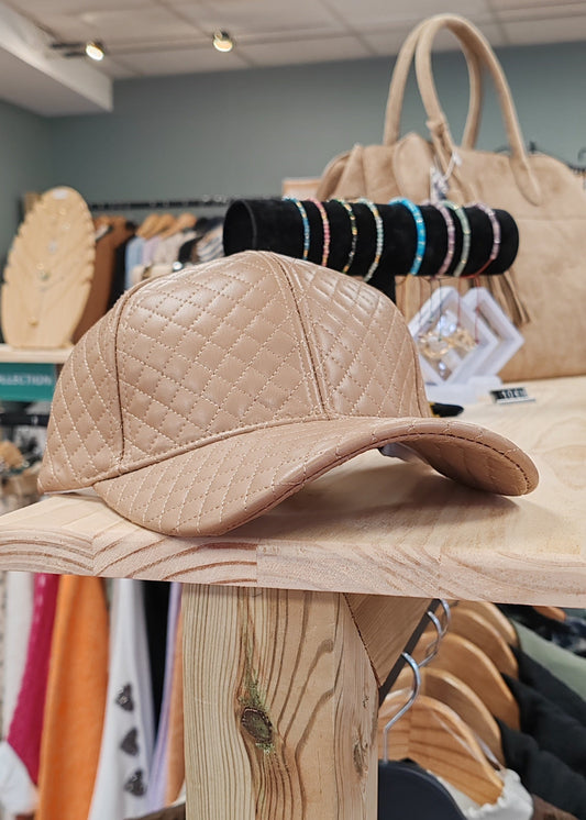 Casquette baseball hiver en simili Orien express