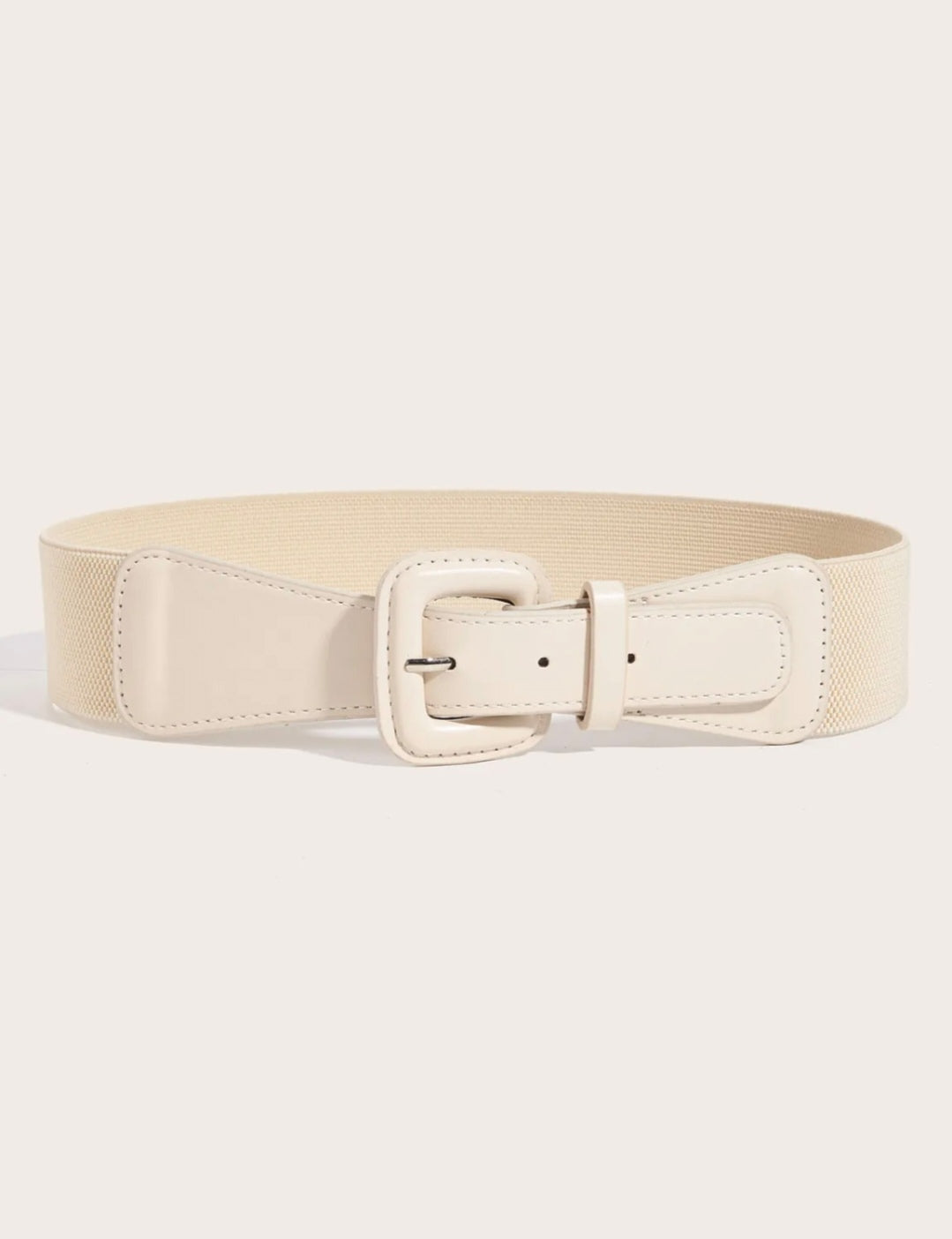 Ceinture élastique à boucle en C couleur unie Vogue N°8
