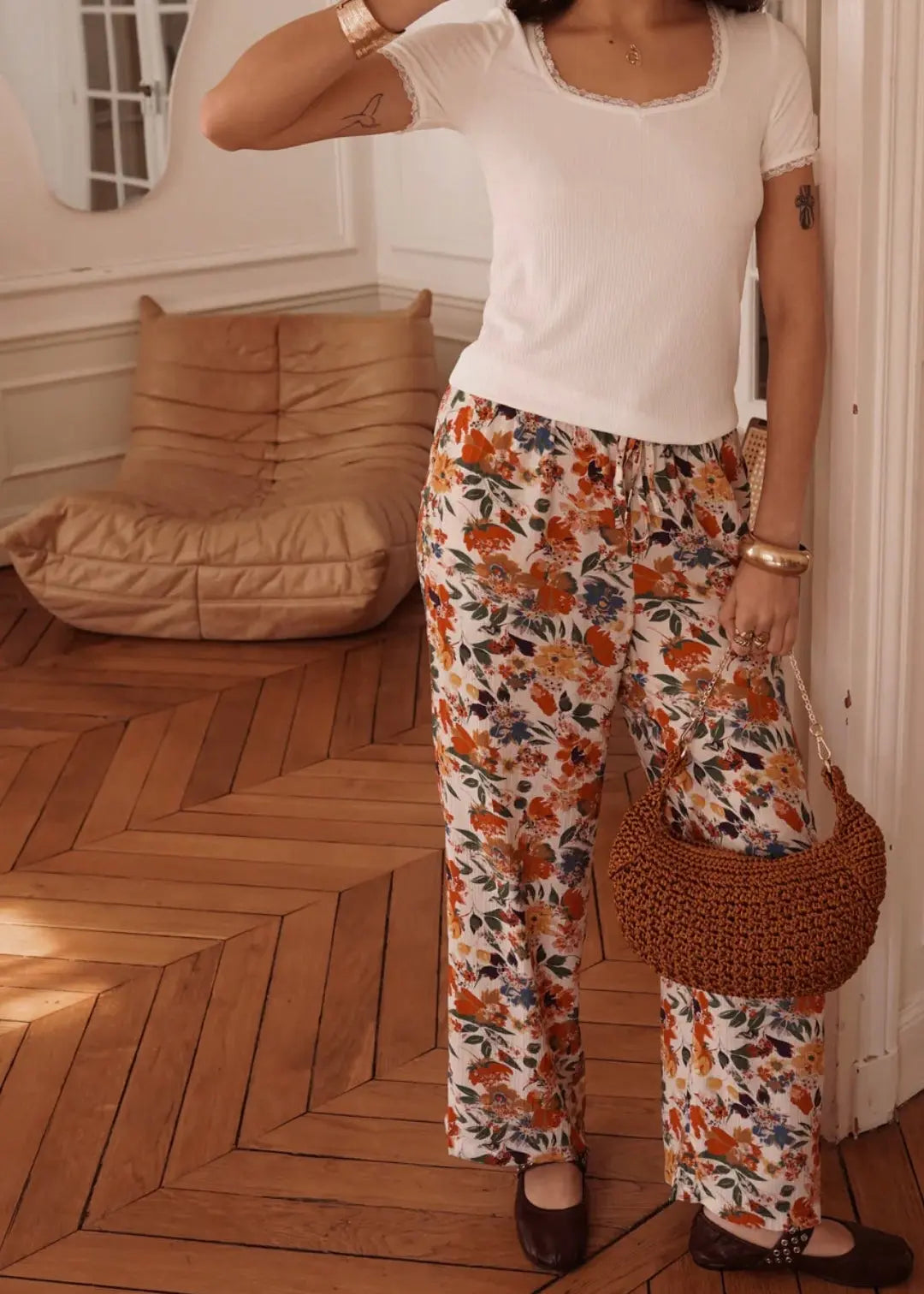 Pantalon imprimé taille Curvy Vogue N°8