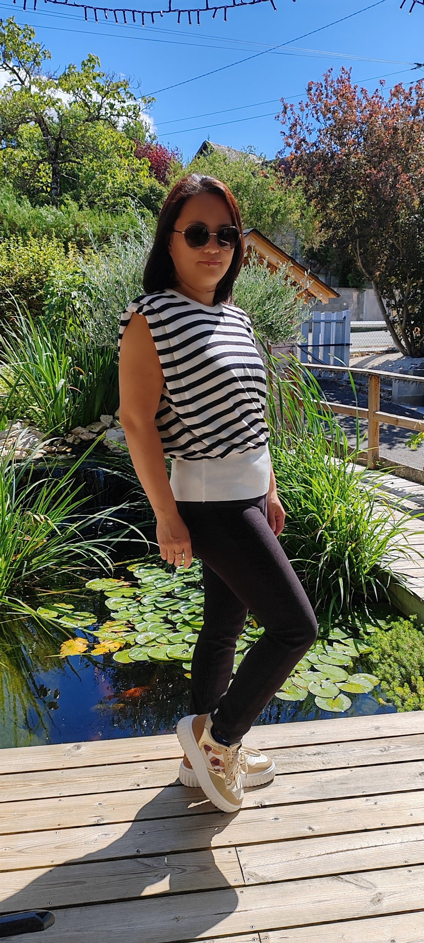 Top en maille sans manche By Clara