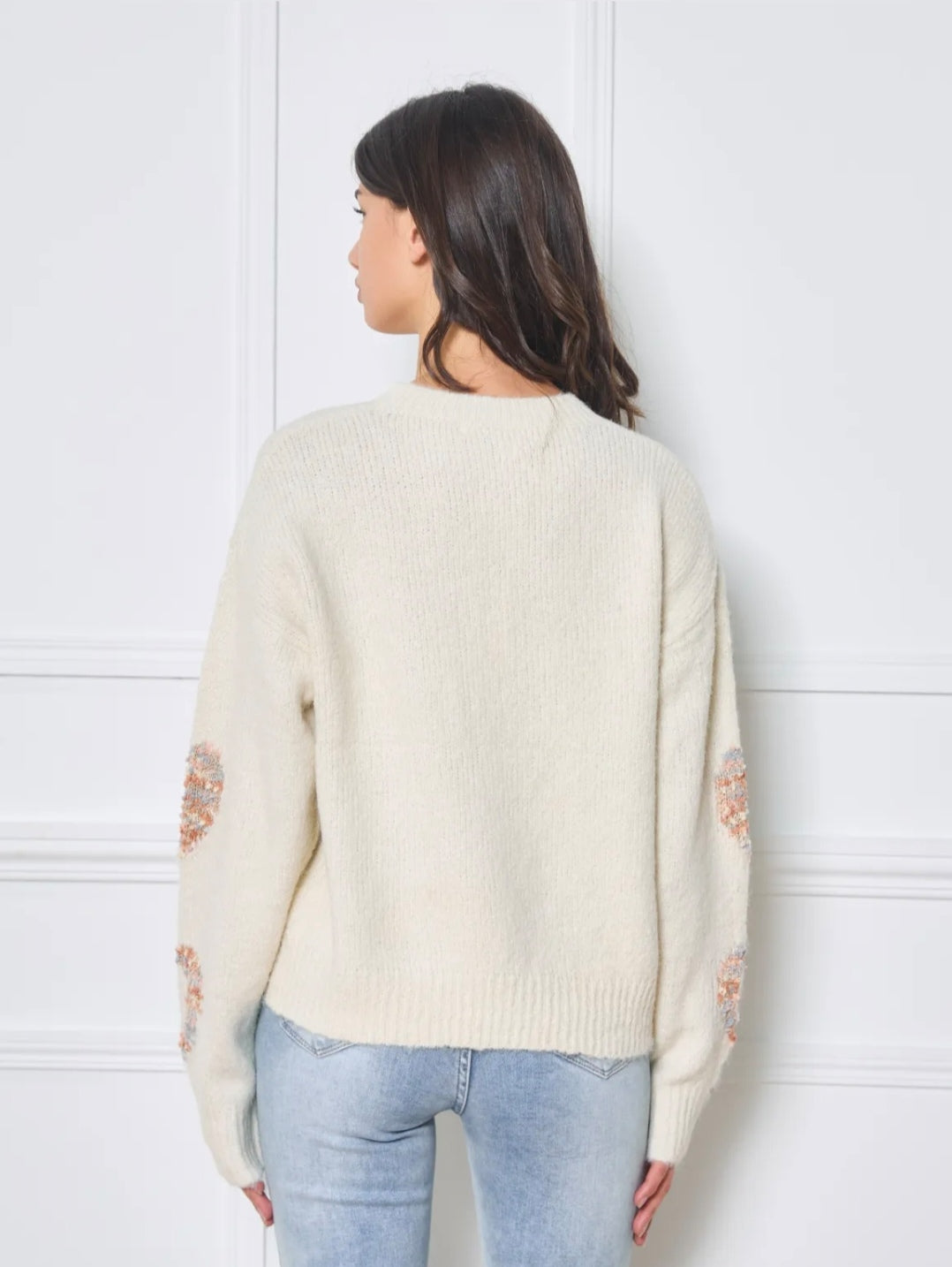 Pull fantaisie en coeur