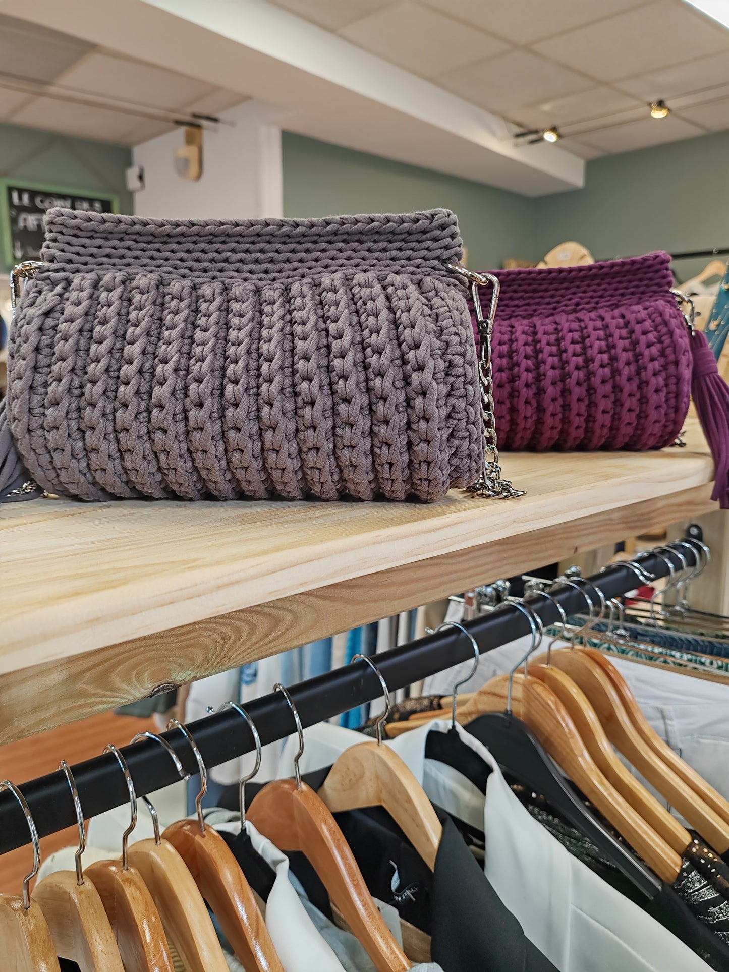 Sac Pochette Au Crochets Fait Main Artisanal Vogue N°8