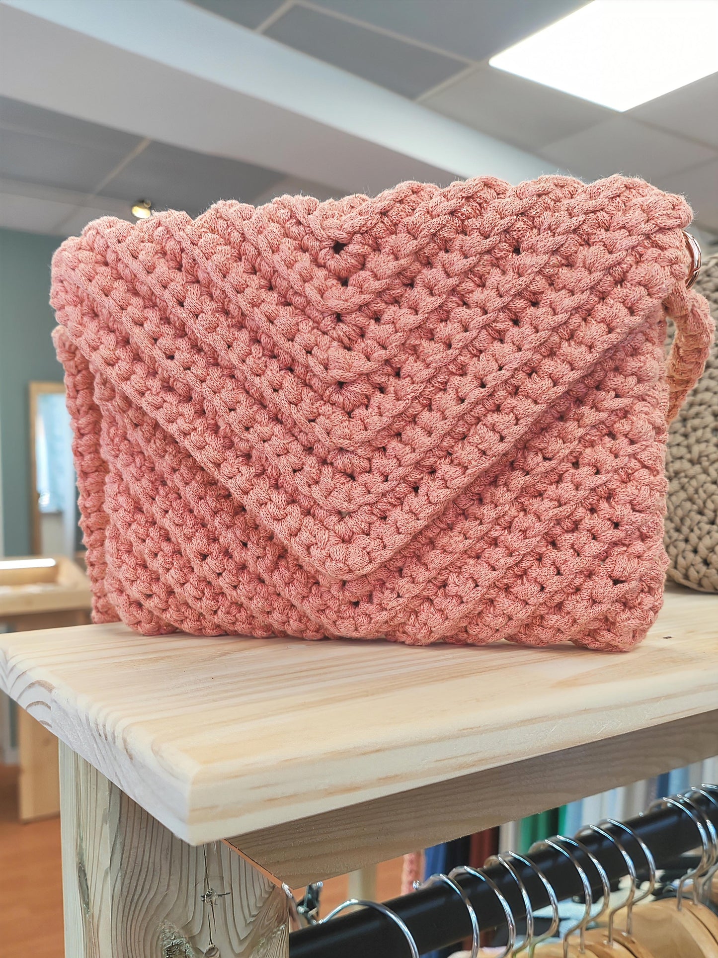 Handmade Crocheted Clutch Bag