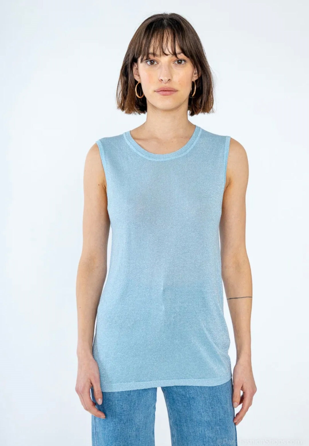 Débardeur Lurex col rond Vogue N°8