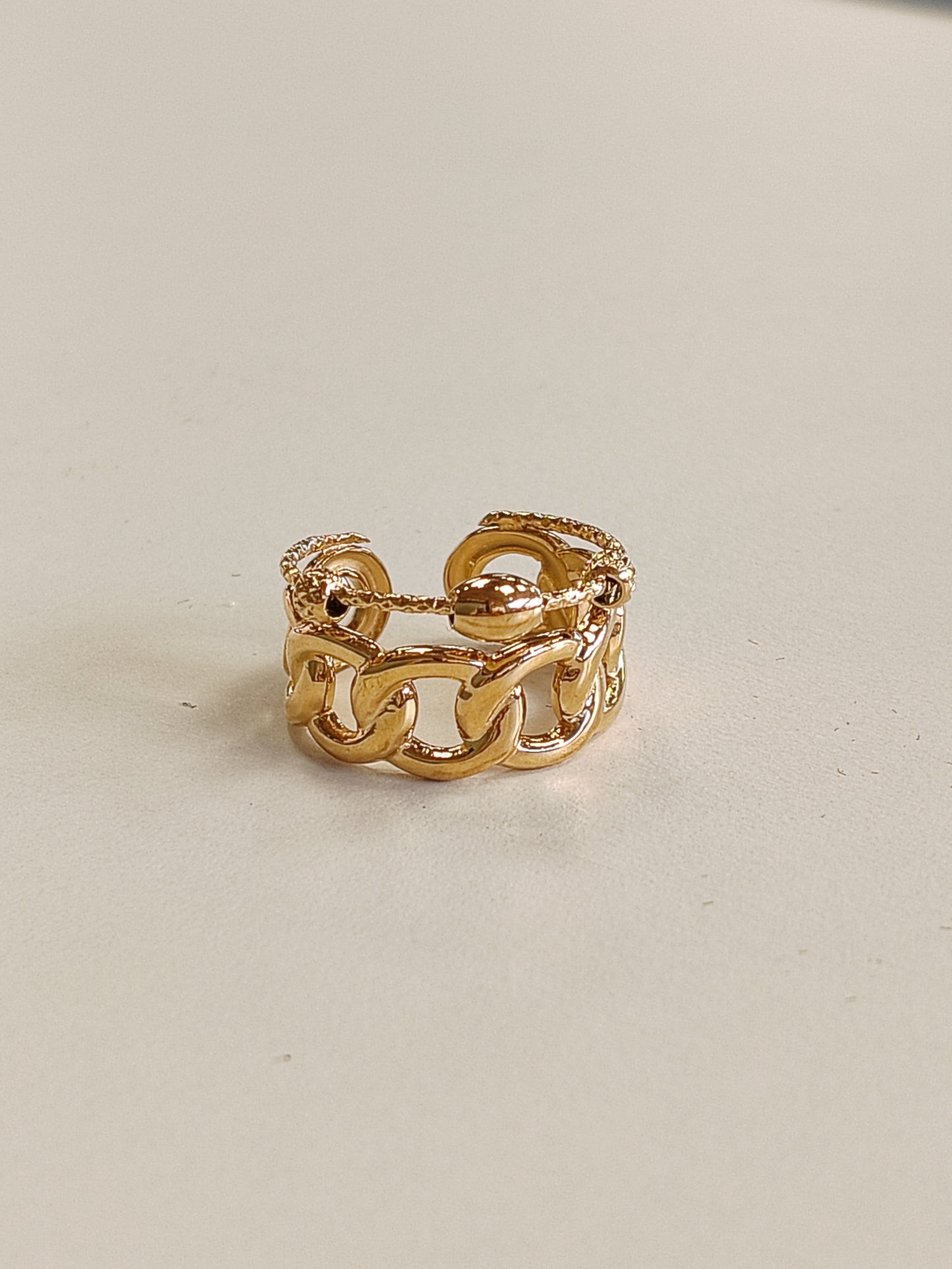 Bague réglable en Acier inoxydable Vogue N°8