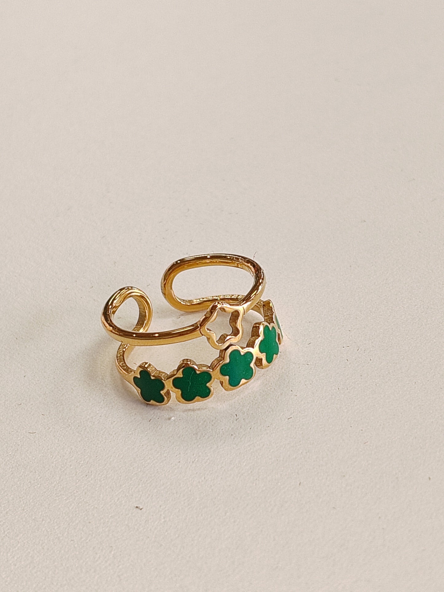 Bague réglable émaillée en Acier inoxydable Vogue N°8