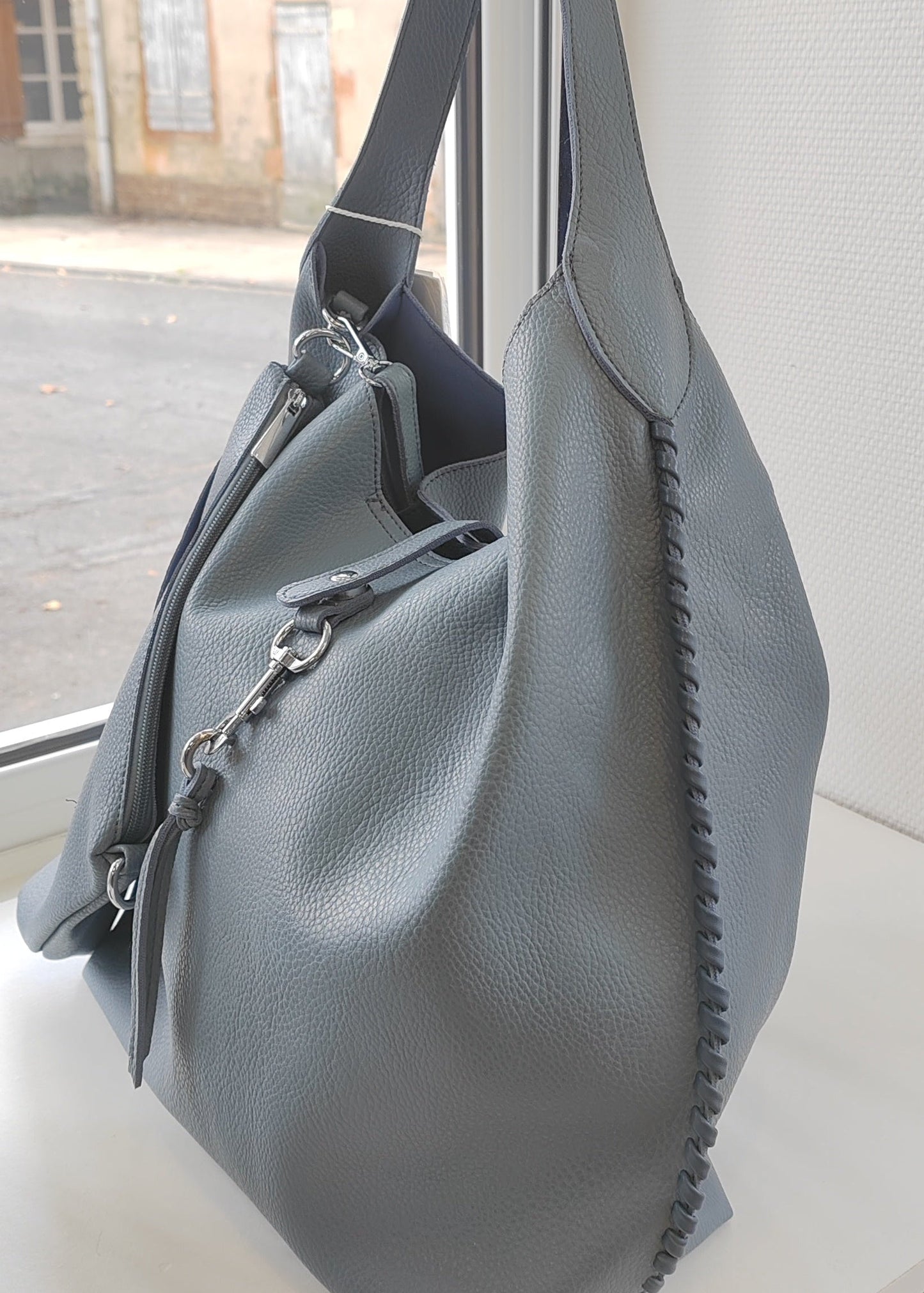 Grand Sac à main Bleu Jean Orien express