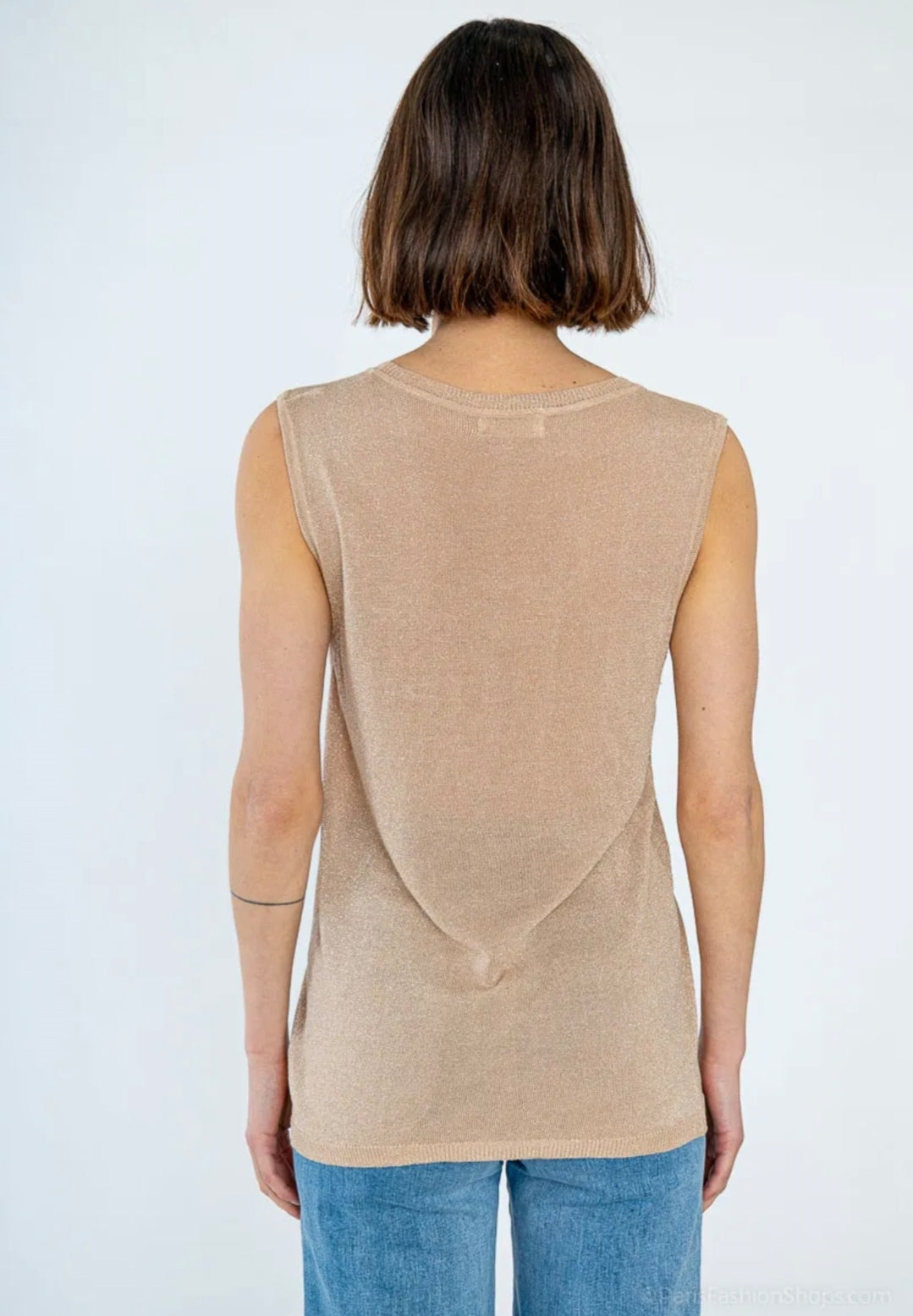 Débardeur Lurex col rond Vogue N°8