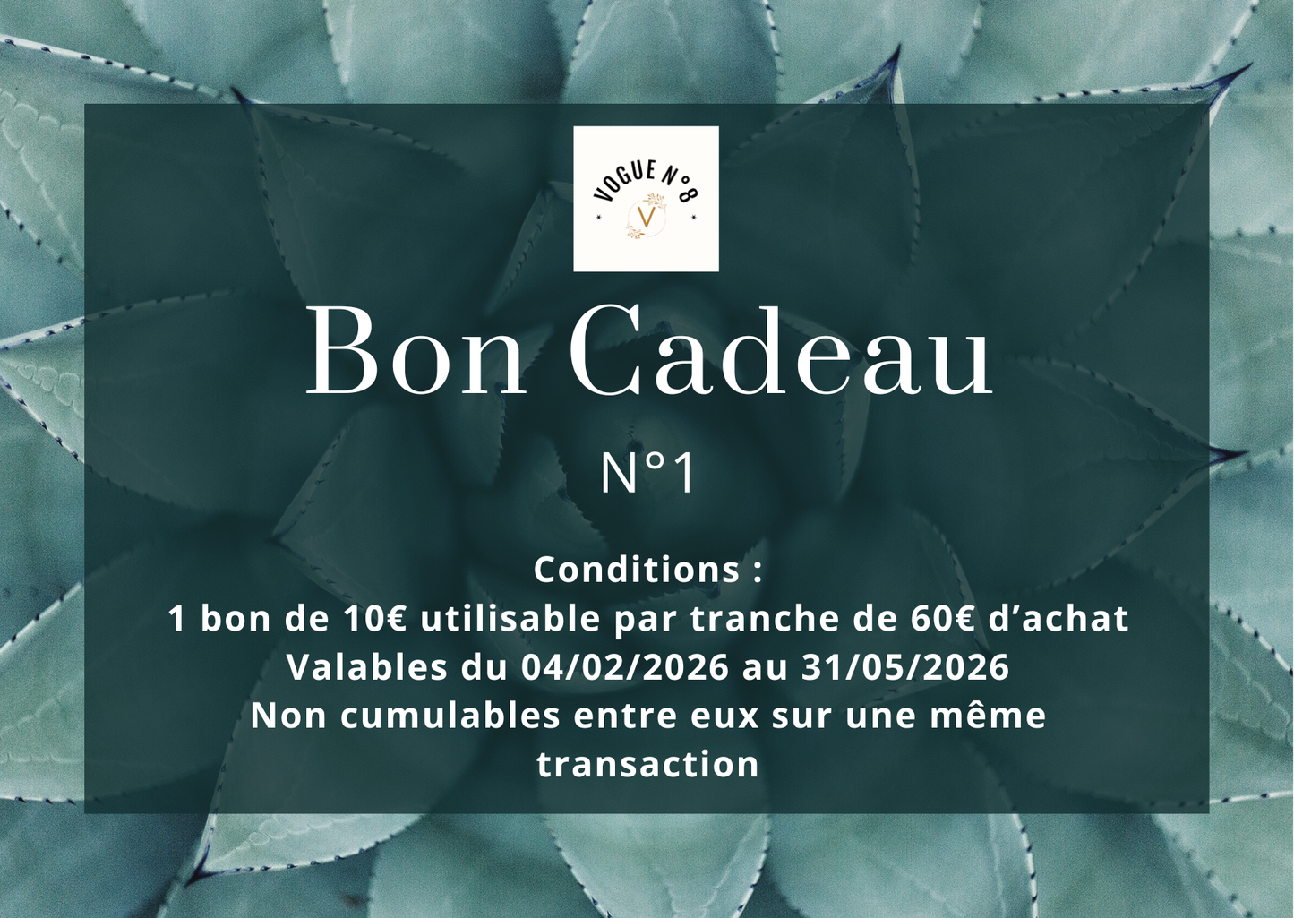 Bon d'achat 10€ N°1 Vogue N°8