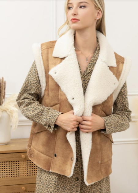 Gilet Suédine/Fourré Charline