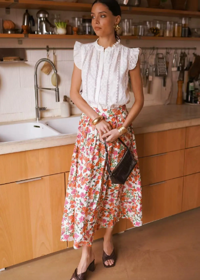 Printed skirt