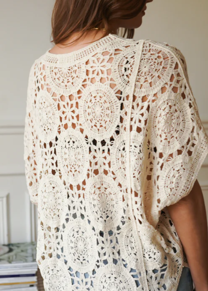 Haut Hanta crochet décontracté