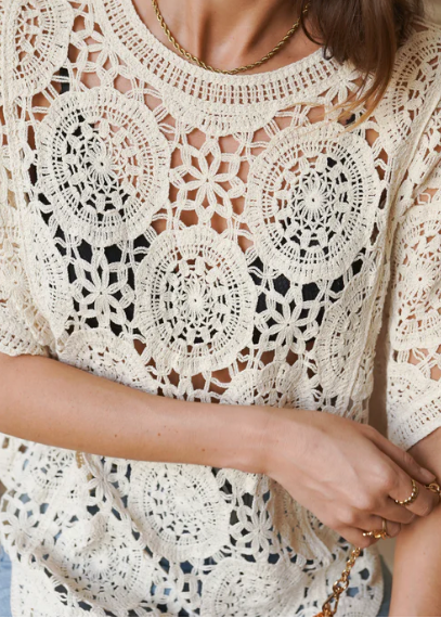 Haut Hanta crochet décontracté