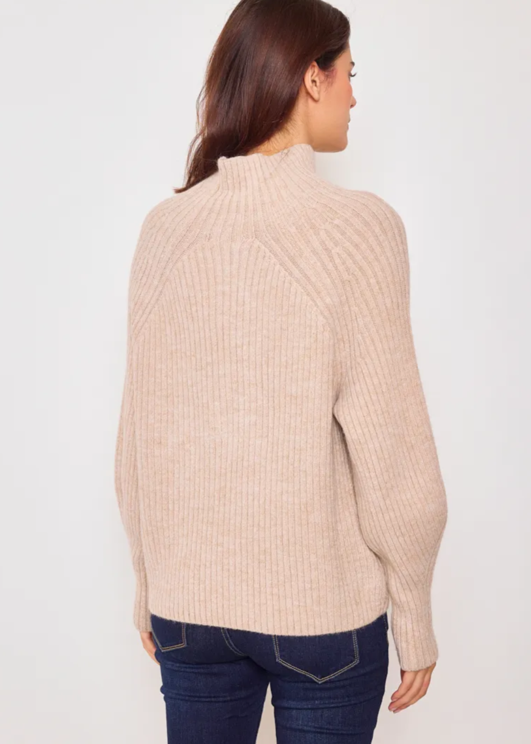 Pull classique en col cheminé