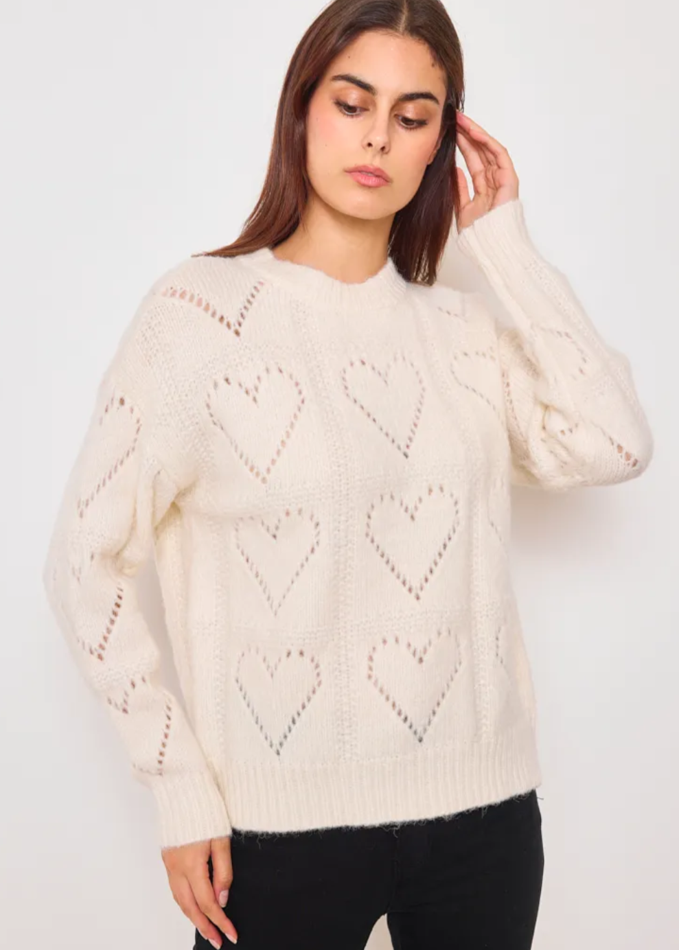 Pull motif Coeur