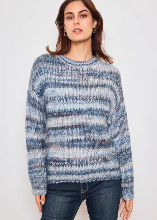 Pull tricot couleur dégradée