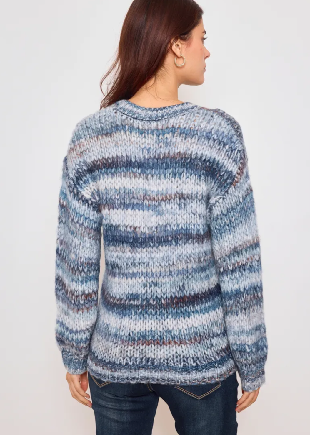 Pull tricot couleur dégradée