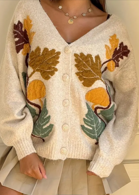 Cardigan floral taille curvy
