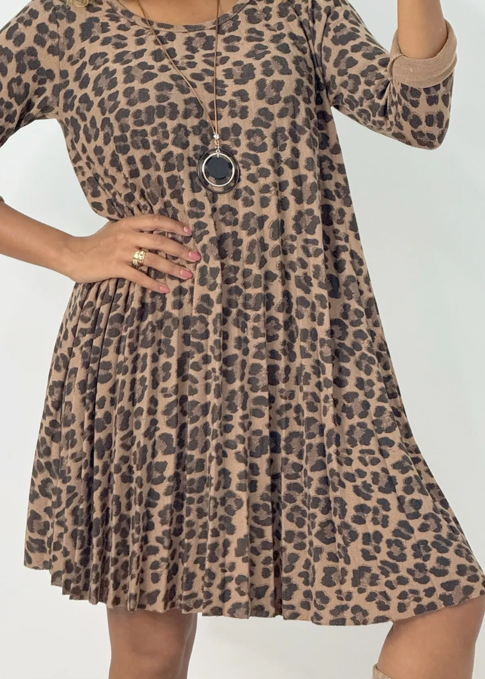 Robe léopard CARLAGIANINI