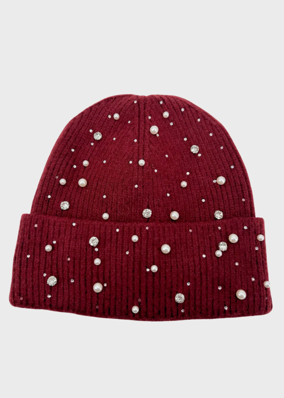 Bonnet en laine avec perles et strass brillant – Bonnet chic et chaud pour femme Vogue N°8