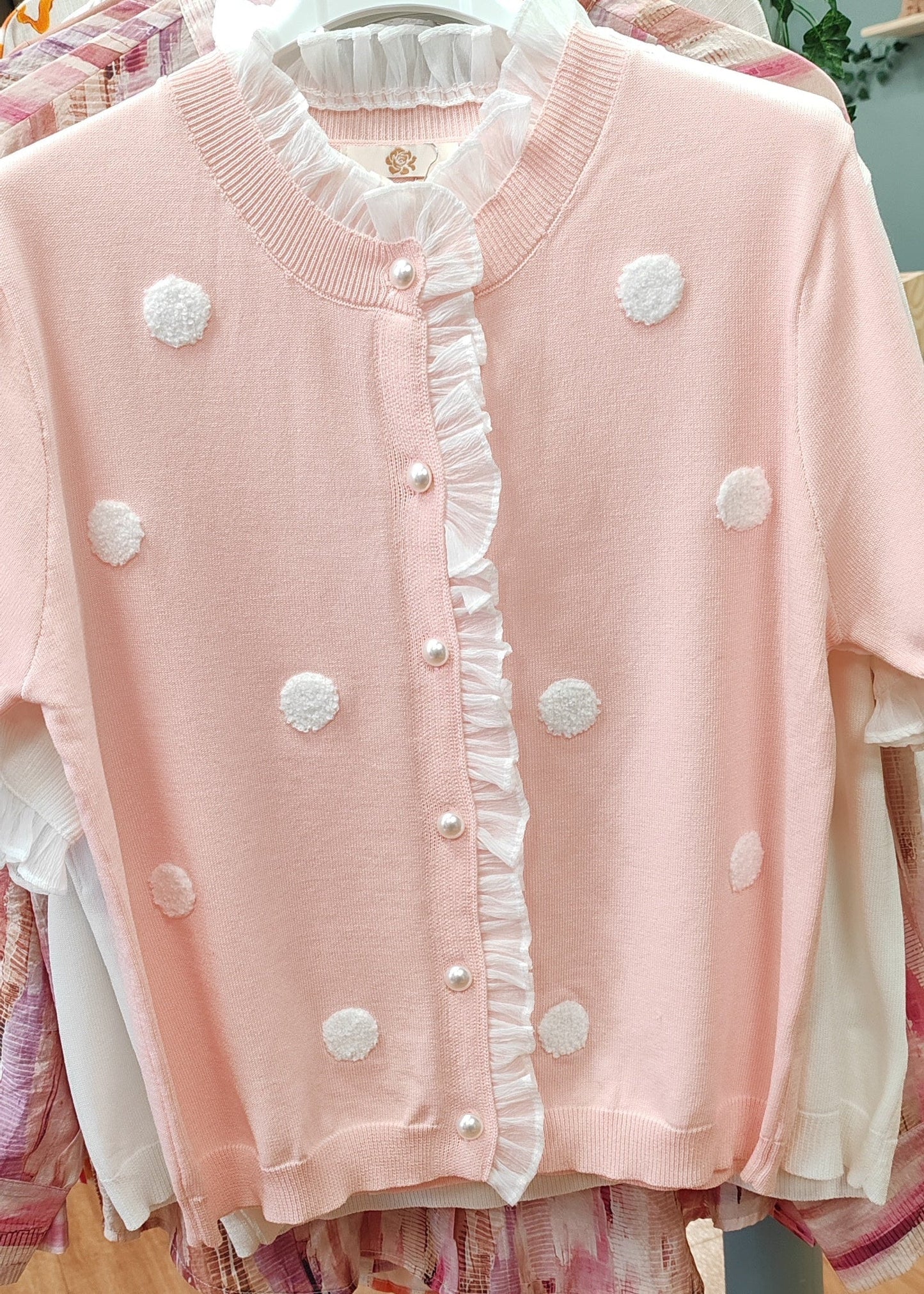 Pull fin femme manches courtes avec dentelle – 5 couleurs au choix Vogue N°8