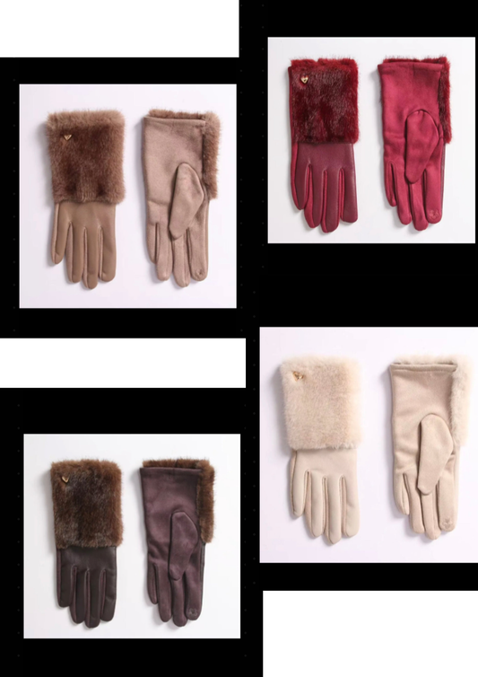 Gants doigts tactile - imitation fourrure Vogue N°8
