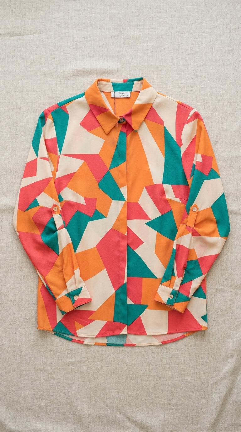 Button-down shirt — Flat Lay - Plated Food | Generated by Modelize