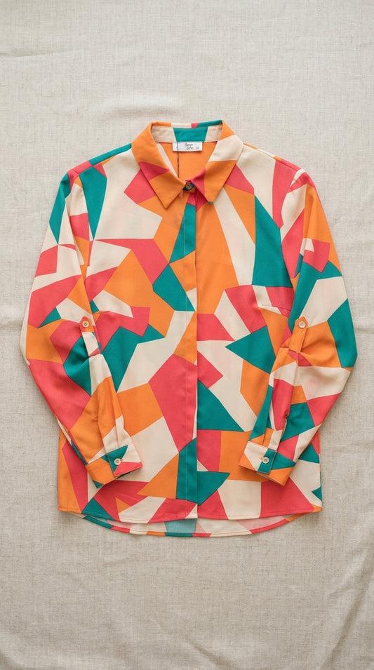 Button-down shirt — Flat Lay - Plated Food | Generated by Modelize